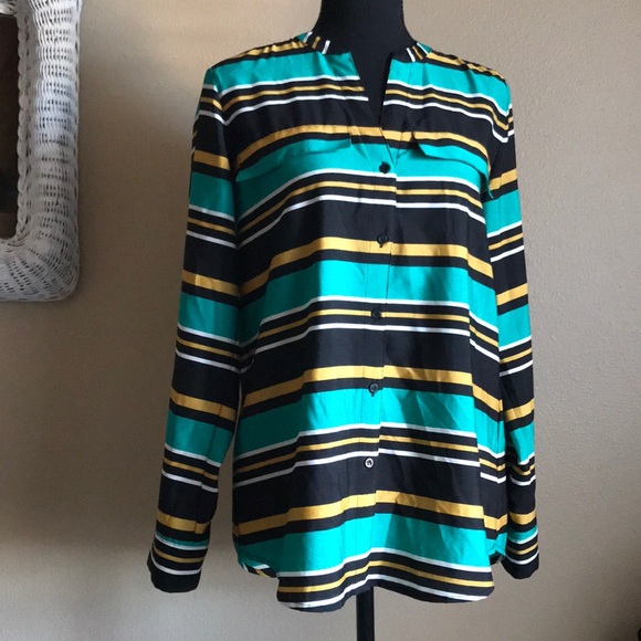 Calvin Klein Multi Stripe Button Down - Picture 5 of 11